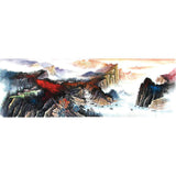 Mountains  - Full Drill Round Drill Painting - 80x30cm
