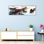 Mountains  - Full Drill Round Drill Painting - 80x30cm