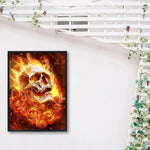 Fire Skull-Full Drill Diamond Painting