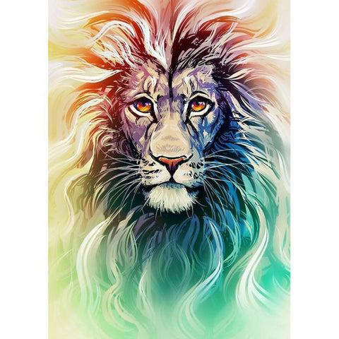 Colorful Lion Full Drill-Diamond Painting