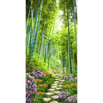 Bamboo Road - Full Drill Round Drill Painting - 85x45cm