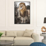 Lion Desert Full Drill-Diamond Painting