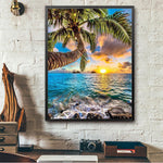 Full Drill Seaside Tree Painting