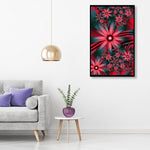 5D DIY Full Drill Diamond Painting Red Flowers Kits