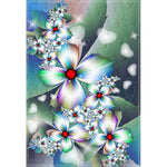 White Flowers-Full Drill Diamond Painting