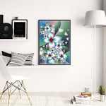 White Flowers-Full Drill Diamond Painting