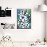 White Flowers-Full Drill Diamond Painting
