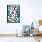 White Flowers-Full Drill Diamond Painting