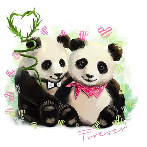 Panda Love-Full Drill Diamond Painting