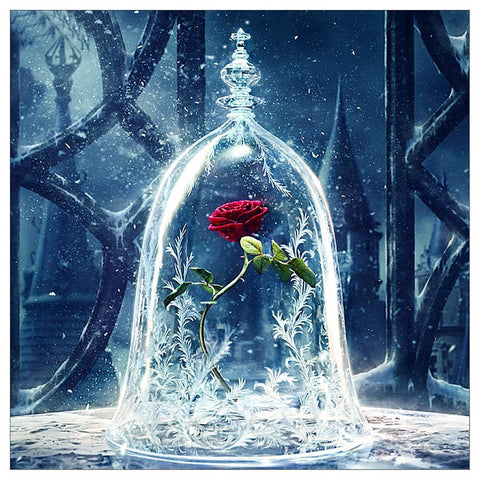 Glass Rose  - Full Drill Diamond Painting