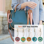 5pcs Animal DIY Keychain