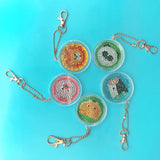 5pcs Animal DIY Keychain