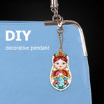 5pcs Matryoshka DIY Keychain