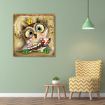 Owl-Full Round Drill Diamond Painting