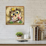 Owl-Full Round Drill Diamond Painting