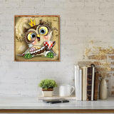 Owl-Full Round Drill Diamond Painting