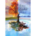 Hanging Tree - Full Drill Round Drill - 40x60cm