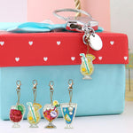 4pcs Soft Drink DIY Keychain