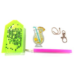 4pcs Soft Drink DIY Keychain
