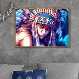 Wolf Girl-Full Drill Diamond Painting