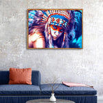 Wolf Girl-Full Drill Diamond Painting