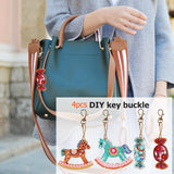 4pcs Trojan Candy DIY Keychain