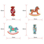 4pcs Trojan Candy DIY Keychain