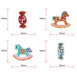 4pcs Trojan Candy DIY Keychain