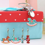 4pcs Trojan Candy DIY Keychain