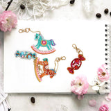 4pcs Trojan Candy DIY Keychain