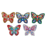 5pcs Butterfly DIY Keychain