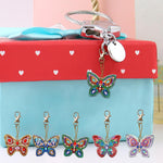 5pcs Butterfly DIY Keychain