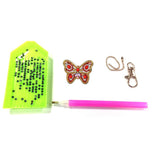 5pcs Butterfly DIY Keychain