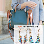 4pcs Feet DIY Keychain