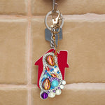 4pcs Feet DIY Keychain