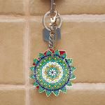 5pcs Mandala DIY Keychain