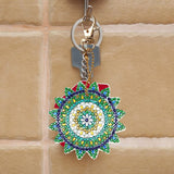5pcs Mandala DIY Keychain