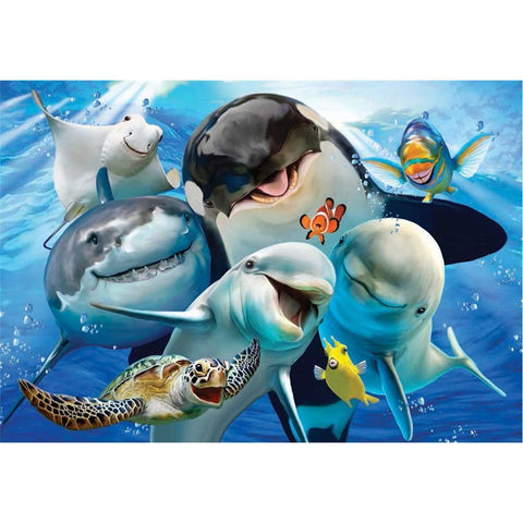 5D DIY Full Drill Diamond Painting Ocean Beach Pattern 40*30