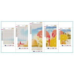 5pcs/set Beach - Full Drill Round Drill Painting  - 95x45cm