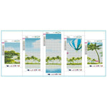 5pcs Beach - Full Drill Round Drill - 95x45cm