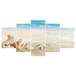 5pcs Beach - Full Drill Round Drill - 95x45cm