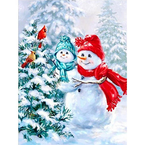 Snowman-Full Drill Diamond Painting