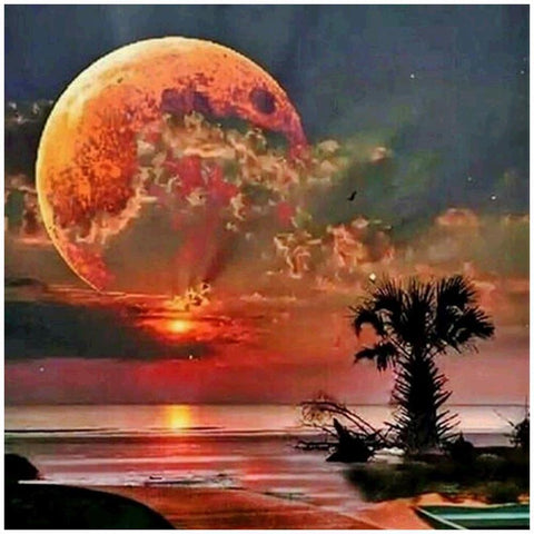 Moon-Full Drill Diamond Painting
