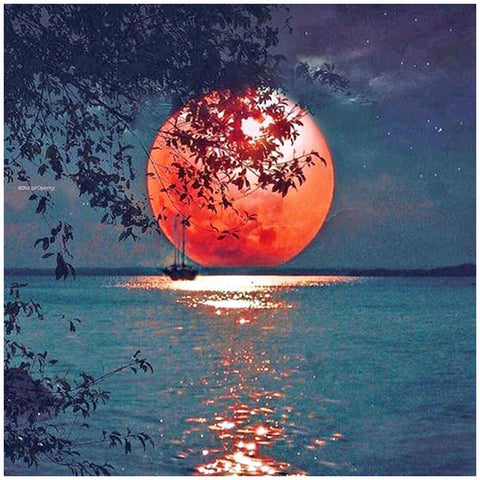 Moon-Full Drill Diamond Painting