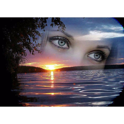 Eyes Sea  - Full Drill Diamond Painting