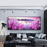 Seaside Plants - Full Drill Round Drill - 100x50cm