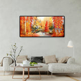 Autumn Maple Leaves - Full Drill Round Drill - 100x50cm