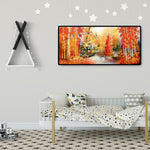 Autumn Maple Leaves - Full Drill Round Drill - 100x50cm