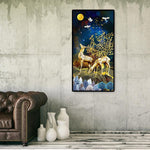 Gold Deer - Full Drill Round Drill Painting - 85x45cm