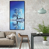Snow Tree Reflection - Full Drill Round Drill - 45x85cm